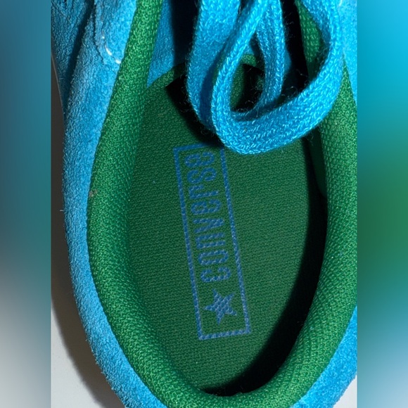 NWT CONVERSE BLUE & GREEN HAWAIIAN OCEAN SUEDE 1 STAR LOWTOP SNEAKERS MEN SZ 5.5 - Picture 8 of 8